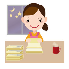 業】チラシ折込スタッフ★ご自宅で作業出来る簡単なお仕事になります...