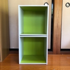 一段カラーボックス（幅350 高さ345 奥行290）
