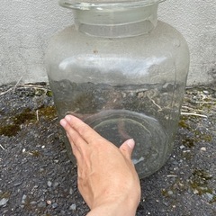 古道具　ガラス瓶　大の画像