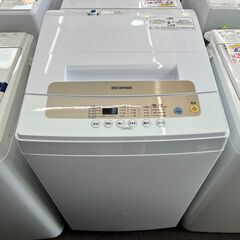 ★良好品・2019年製★アイリスオーヤマ【 洗濯機 5kg 全自動 風乾燥 お急ぎコース ステンレス槽 ゴールド 】IAW-T502EN