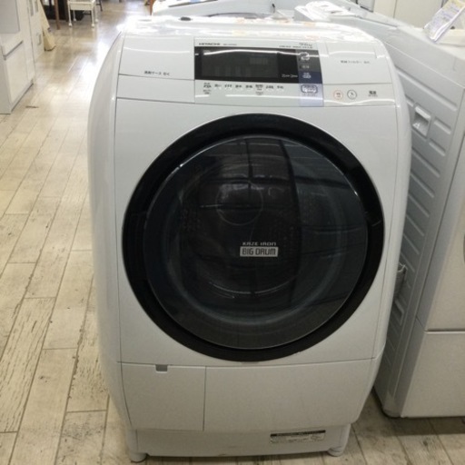 【✨左開き❗️自動お掃除機能搭載❗️✨】定価¥170,100 HITACHI/日立 9/6.0kg ドラム式洗濯乾燥機 BD-V5700 2014年製