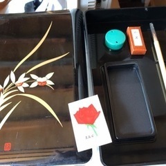 【未使用】蘭蒔絵　硯箱の画像