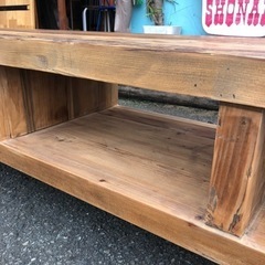 ★雰囲気良好★ヴィンテージ テレビボード ローボード TVボード 無垢材 飾り棚 棚 ローシェルフ 幅170 R040617の画像