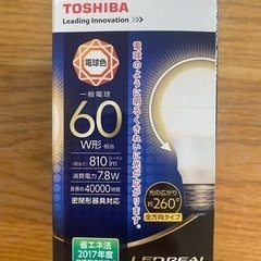 TOSHIBA LEDREAL 60Wの画像