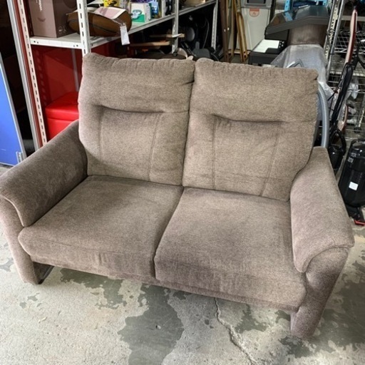 7/8 終 2人掛け ソファ 幅140㎝ 布地 2P 椅子 菊HG