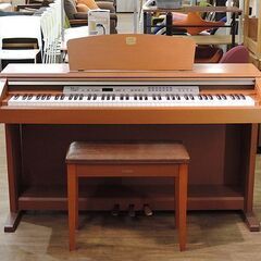 (Y)北大前! 札幌 引取 YAMAHA/ヤマハ Clavinova/クラビノーバ 電子ピアノ 88鍵盤 2004年製 CLP-120 椅子付き チェリー調仕上げ
