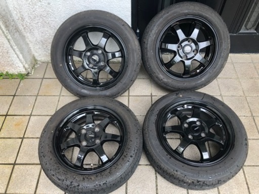 軽用ホイールとタイヤ　14インチ バリ山