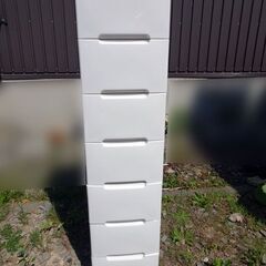 ②７段衣装ケース 白チェスト 収納ケース クローゼット 小分け