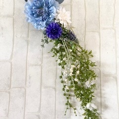 『涼しげ♪アーティフィシャルで作るお花とグリーンのガーランド』🌿7/14開催🌿の画像