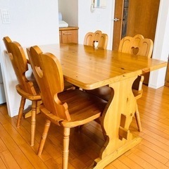 ダイニングテーブルと椅子7脚セット【神奈川引き取り限定】アメリカン・カントリー 楽天市場】ダイニングテーブルセット ダイニングセット 4人掛け