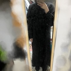 【お値下しました】黒 ブラック ロングワンピース