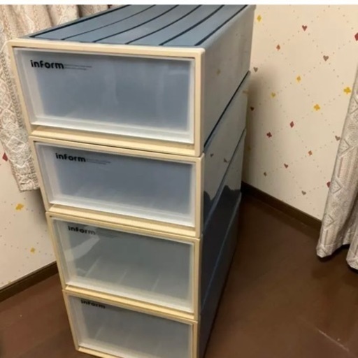 inform 引き出し式衣装ケース　押し入れ収納　深型×2、浅型×2 直接取引限定
