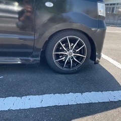 ワゴンRMH22S ダウンサス組み込み済みラバースペーサー スプリングゴム 付きの画像