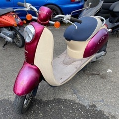 HONDA スクーピー　赤白色　実動　4サイクル原付メットインス...
