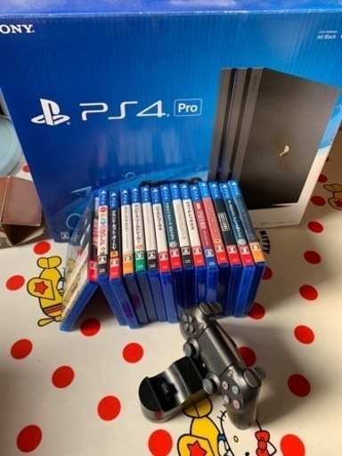 プレステ4pro本体　充電器　ソフト15本セット