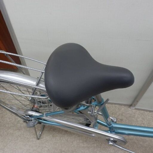 シティサイクル 26インチ ブリヂストン 水色 EcoHome 3段切替 ブルー