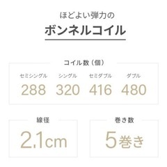 セミダブルベッドの画像