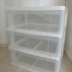 【受付停止】⭐︎美品⭐︎カインズ　3段クリアBOXの画像
