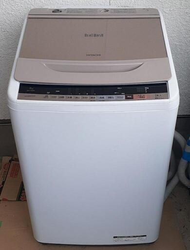HITACHI　全自動洗濯機　ビートウォッシュ　2017年式　8kg　BW-V80B
