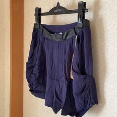 THE EMPORIUM　ウエスト合皮　コクーンショートパンツの画像