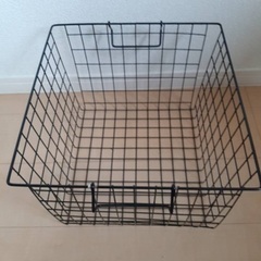 【６月26日まで！】黒　洗濯物カゴ　インテリアカゴの画像