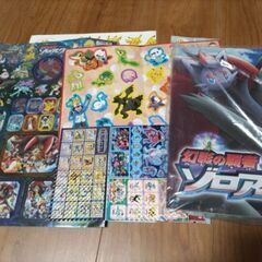 ポケモンシール、ポスター、おもちゃいろいろ