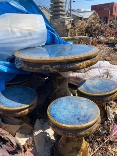 ガーデンテーブル、チェア5点セット