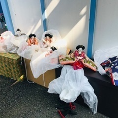 無料　ひな祭り　雛人形　2セット　三段飾り　親王飾り