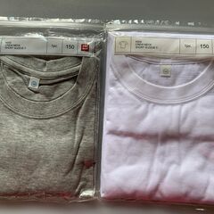 Uniqlo 150cm コットン　クルーネック Tシャツ（半袖 ）