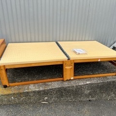 【美品】中居木工 畳ベッド 折りたたみベッド 畳 ロータイプ シングル