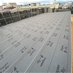 ワンルームマンション新築板金屋根、雨樋工事・大阪府大阪市生野区