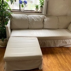 イケア IKEA サンドバッケン ソファー ３人掛け ベージュ ...