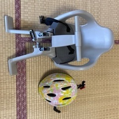 お話し中　OGK 自転車前乗り椅子　チャイルドシート　ヘルメットの画像
