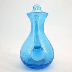 琉球ガラス 　ミニピッチャー / ミルクピッチャー　青 [04-074]の画像