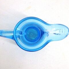 琉球ガラス 　ミニピッチャー / ミルクピッチャー　青 [04-074]の画像