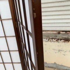 【傷あり】和風衝立　高さ120の画像