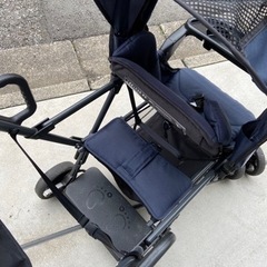 カトージ 二人でゴー 二人乗りベビーカー レインカバー（未使用）付き