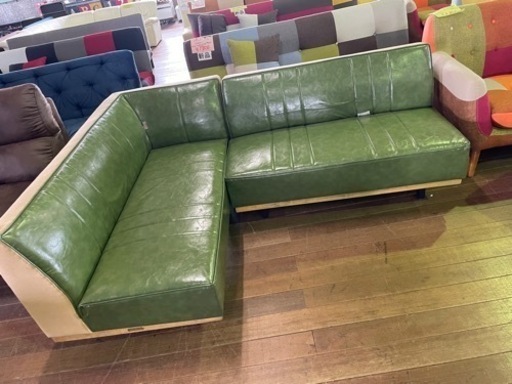カウチソファー！ちょい破れ6万円を4800円
