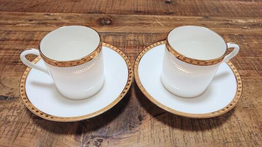 TIFFANY\u0026Co. Gold Bandペアカップ\u0026ソーサー