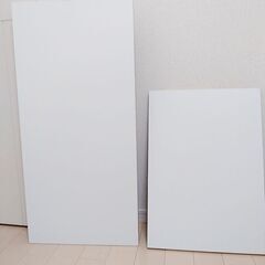 ファブリックパネル ヌードパネル 2つ 白 木製 北欧インテリア