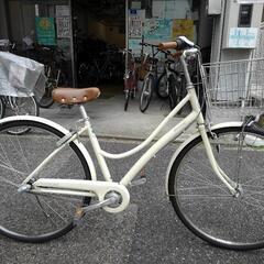 中古自転車２０８０前後タイヤ新品！　ブリヂストン　エブリッジL　EBL 73T　２7インチ　３段ギヤ　LEDオートライト　アルミフレーム　