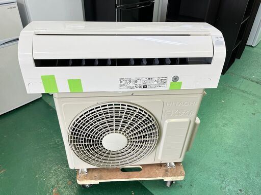 商談中　①★美品★日立 RAS-D22K 2020年 高年式 2.2kw 6畳 白くまくん ドレンホース新品 リモコン付き ガス有