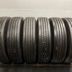 札幌発 引取OK DUNLOP DECTES SP122 225/80R17.5 123/122L 17.5インチ トラックタイヤ 夏タイヤ 6本 バリ溝　(TU175) クレジットカード QRコード決済可能