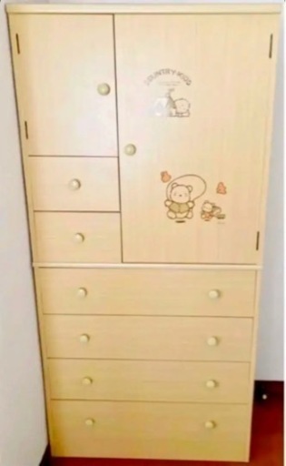 子供部屋向けワードローブ　カントリーキッズ　country kids 洋風タンス
