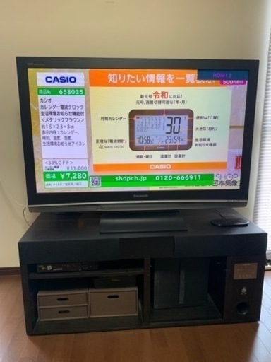 Panasonic  VIERA  プラズマテレビ\u0026テレビボード　50型　2008年製