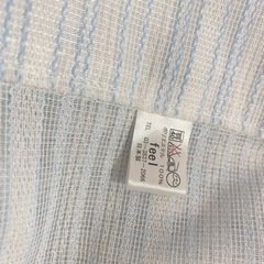 feel ライトブルー　レースカーテン　2枚の画像