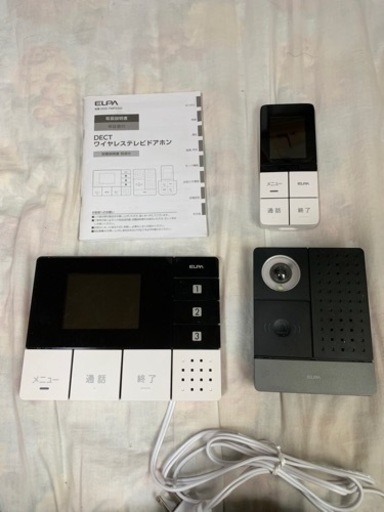 カメラ付きインターホン　子機付き