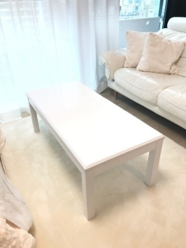 大塚家具　テーブル　木製　ホワイト
