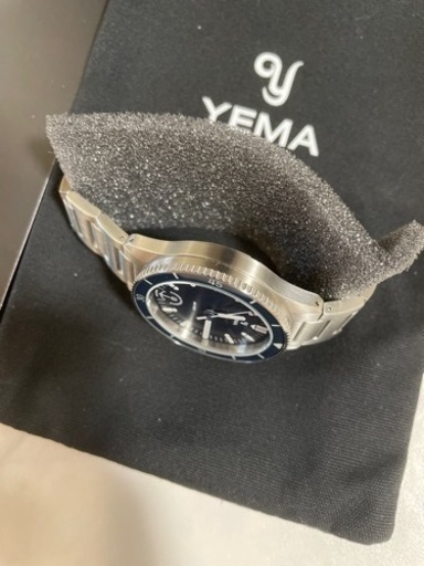 yema ネイビー　腕時計　イエマ　クォーツ　ダイバーズ　39mm 美品