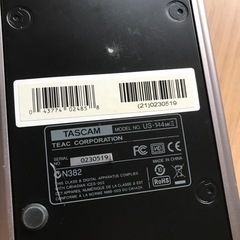 【取引中】TASCAM オーディオインターフェースの画像